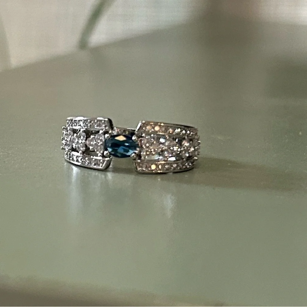 New Sapphire and Diamond Ring